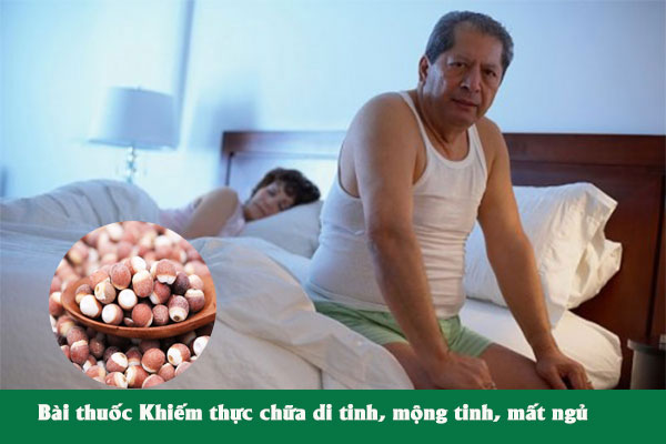 Khiếm thực được dùng trong các bài thuốc chữa di tinh, mộng tinh, mất ngủ