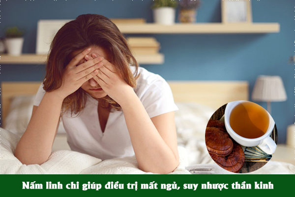 Nấm linh chi giúp điều trị mất ngủ, suy nhược thần kinh, giúp an thần
