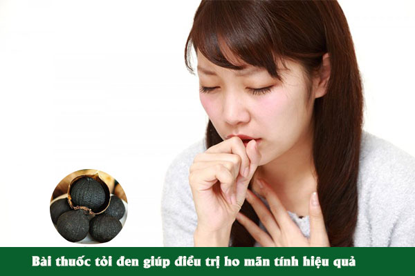 Tỏi đen thường được sử dụng làm bài thuốc chữa ho mãn tính khá hiệu quả.