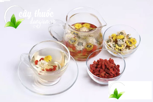 Công thức trà hoa cúc táo đỏ